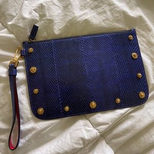 Versace snakeskin clutch